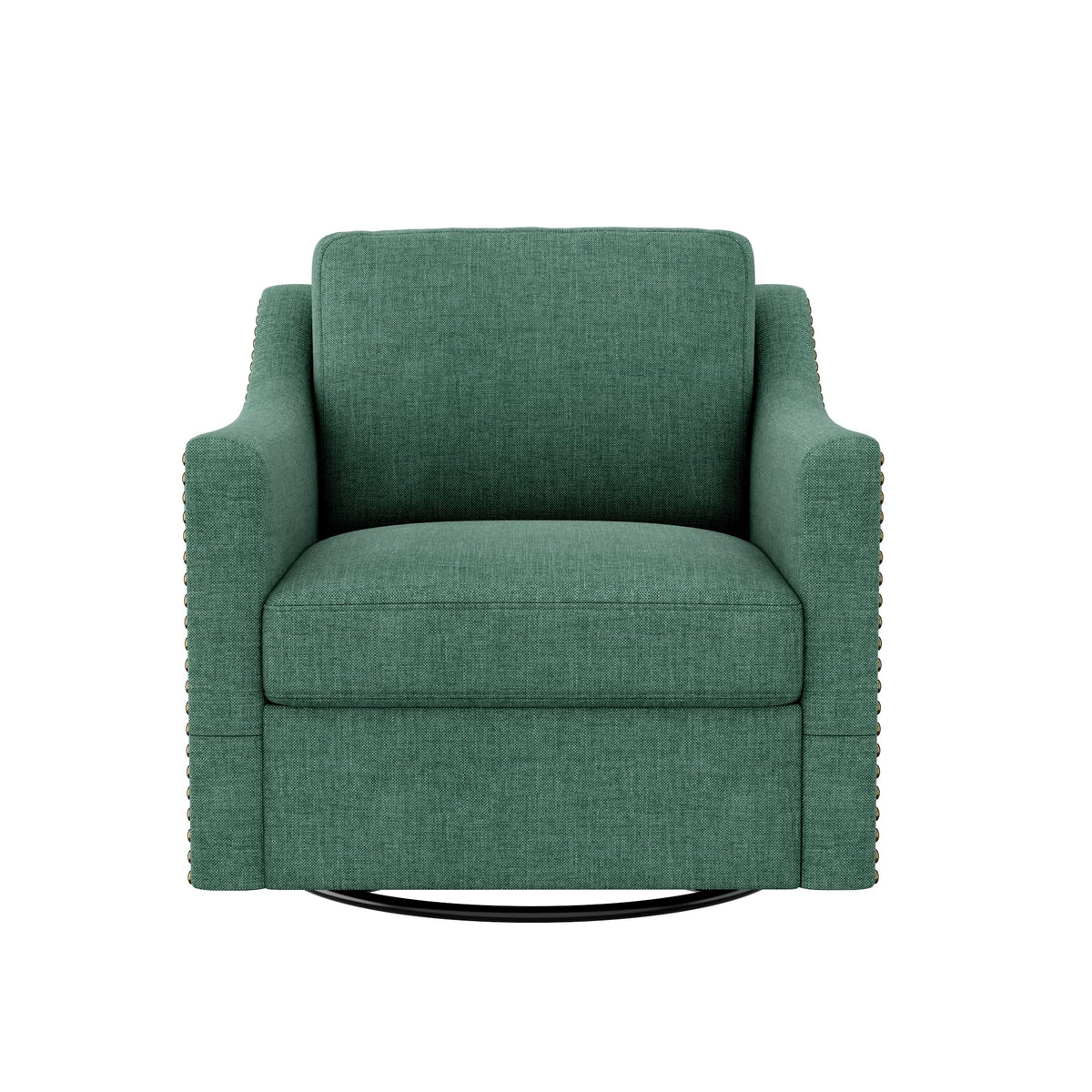 Swivel Accent Chair Set of 2 Green Armchair P560281