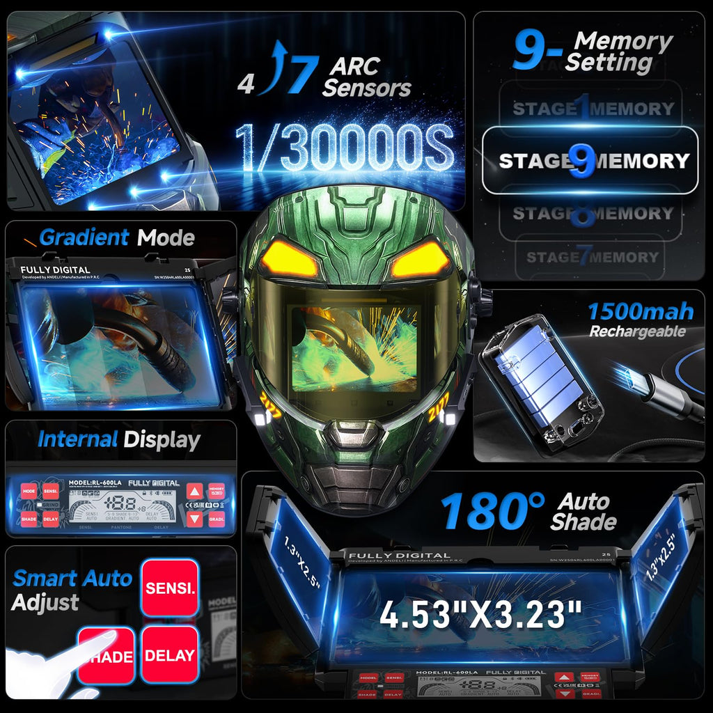 Auto Darkening Welding Helmet R85806