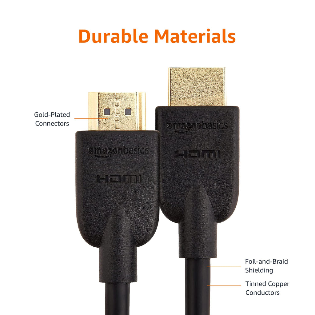 4K Ultra HD HDMI 2.0 Cable, 3 feet, Black U782