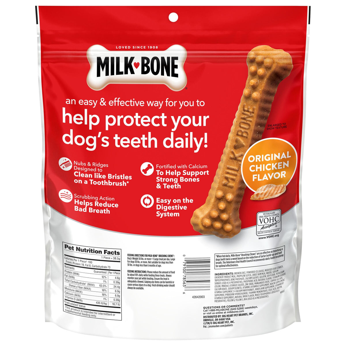 Large Daily Dental Dog Chews 33.7 oz Bag S4457