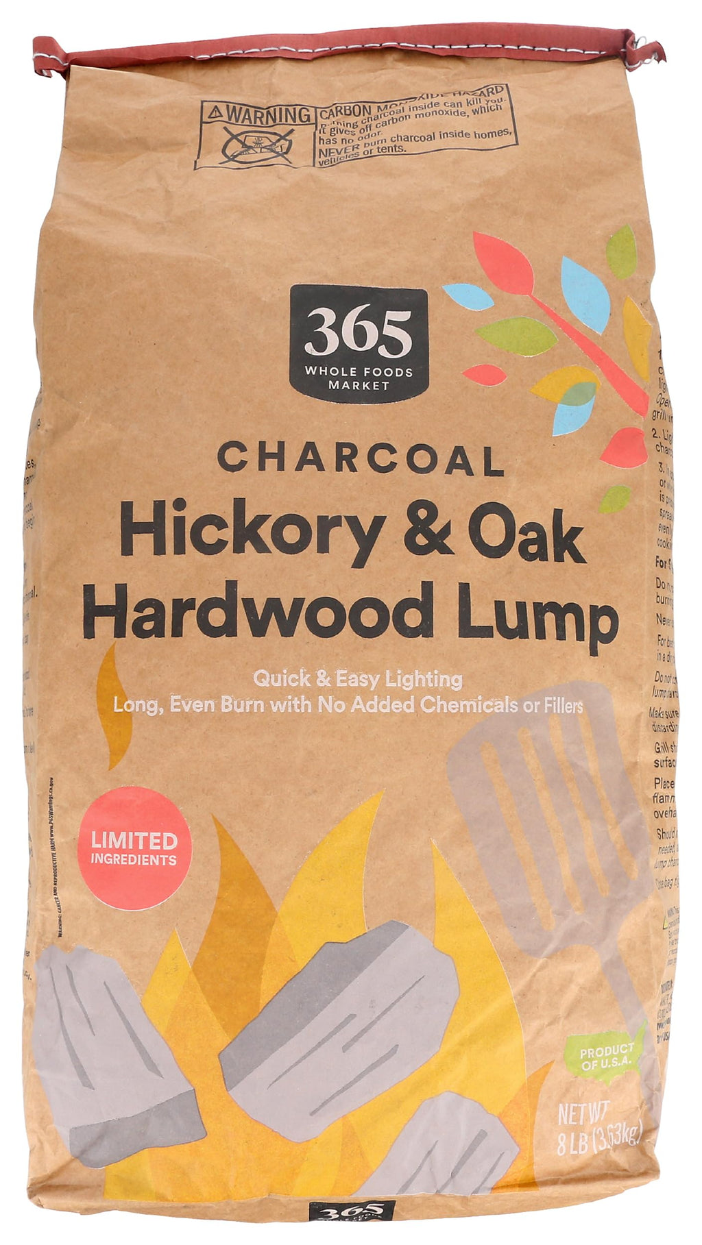 Charcoal Lump, 128 Ounce R255