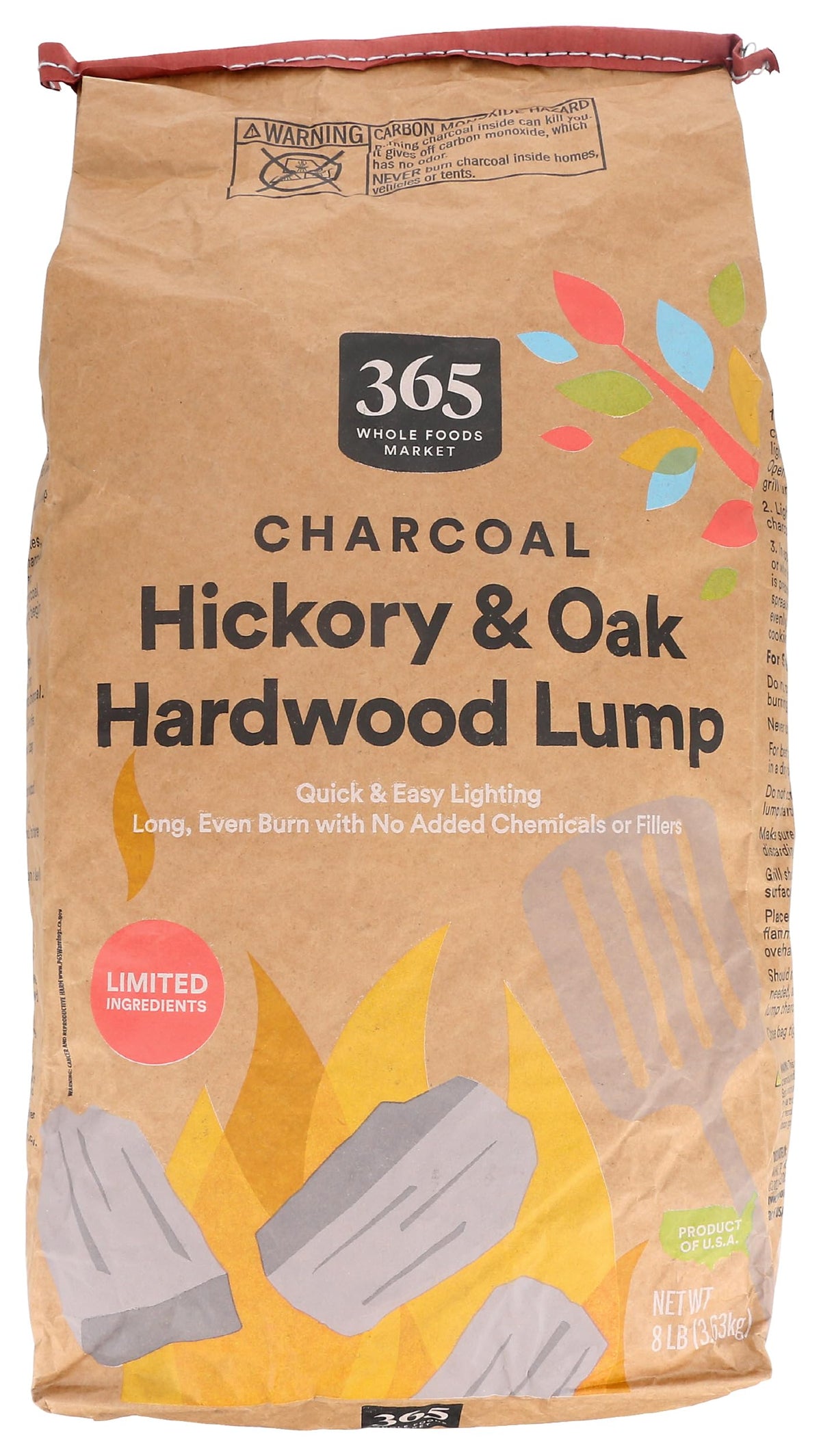 Charcoal Lump, 128 Ounce R255