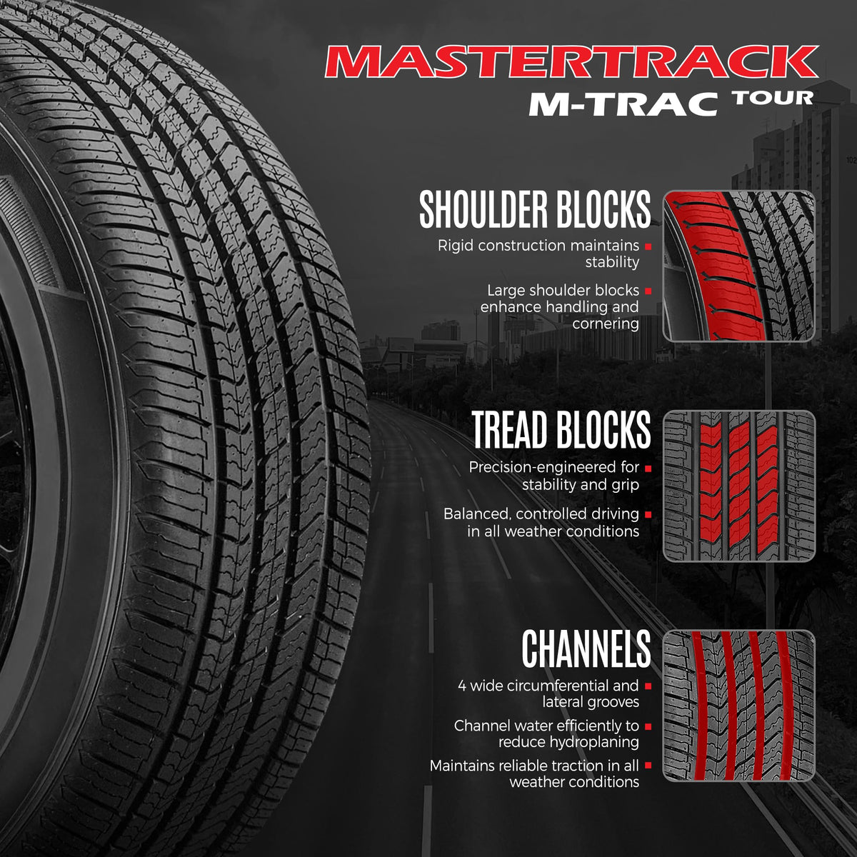 Set of 4 All Season Tires A7793