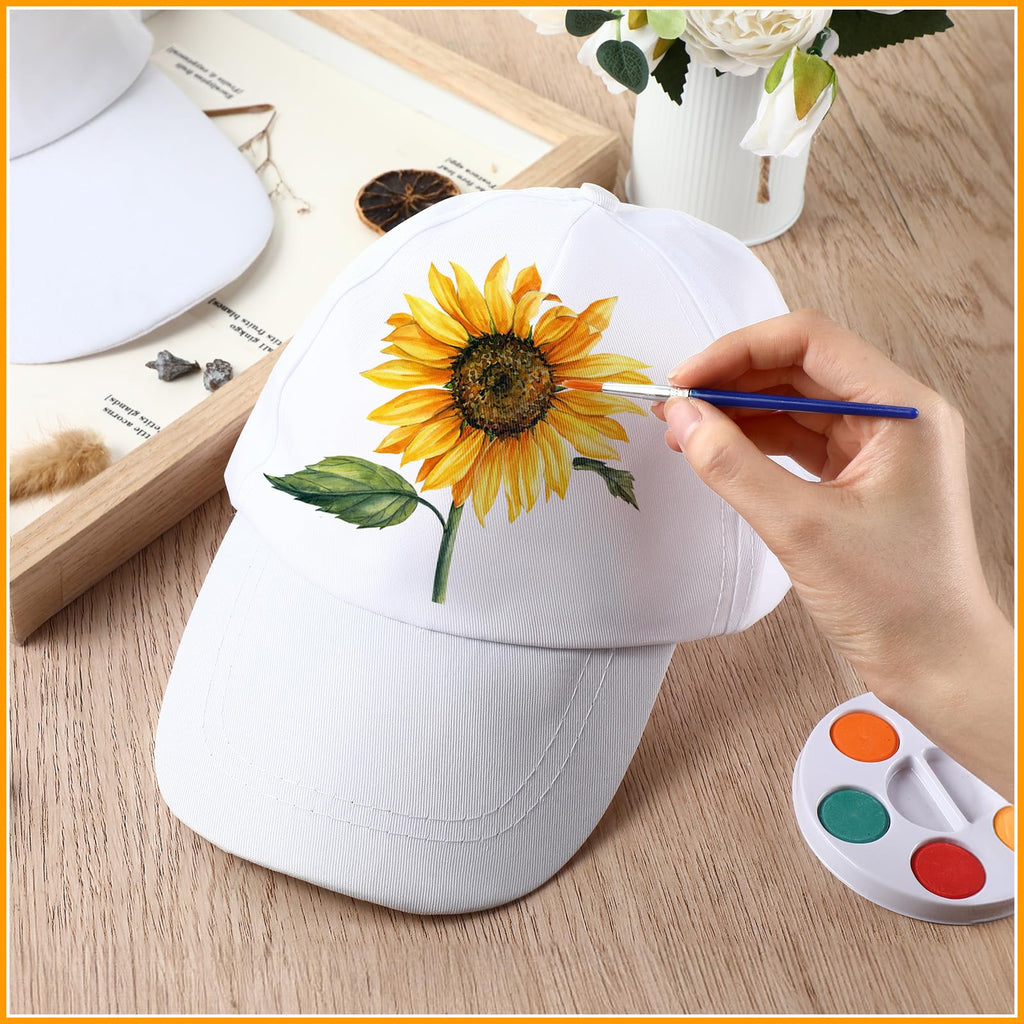 White Adjustable Baseball Hat C7607