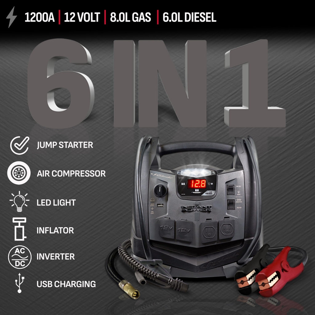 12V Car Battery Jump Starter & Power Station O413999