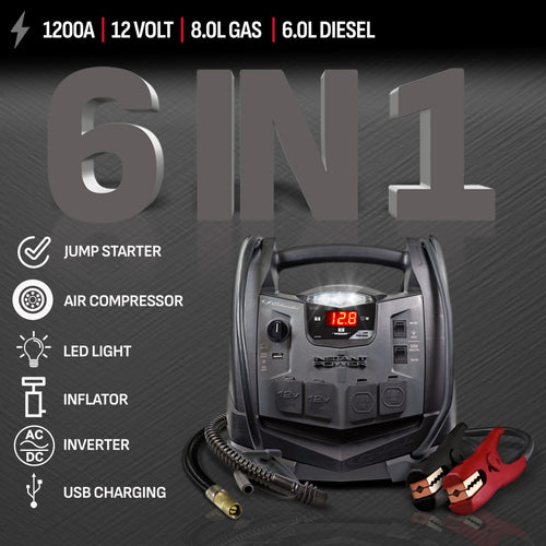 12V Car Battery Jump Starter & Power Station O413999