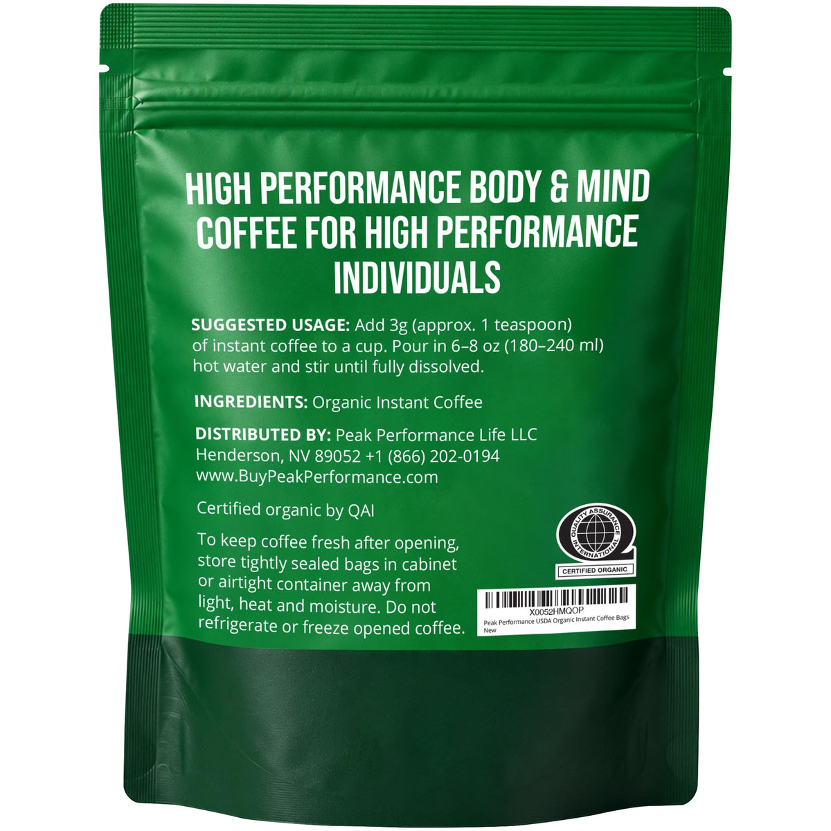 USDA Organic Instant Coffee G434