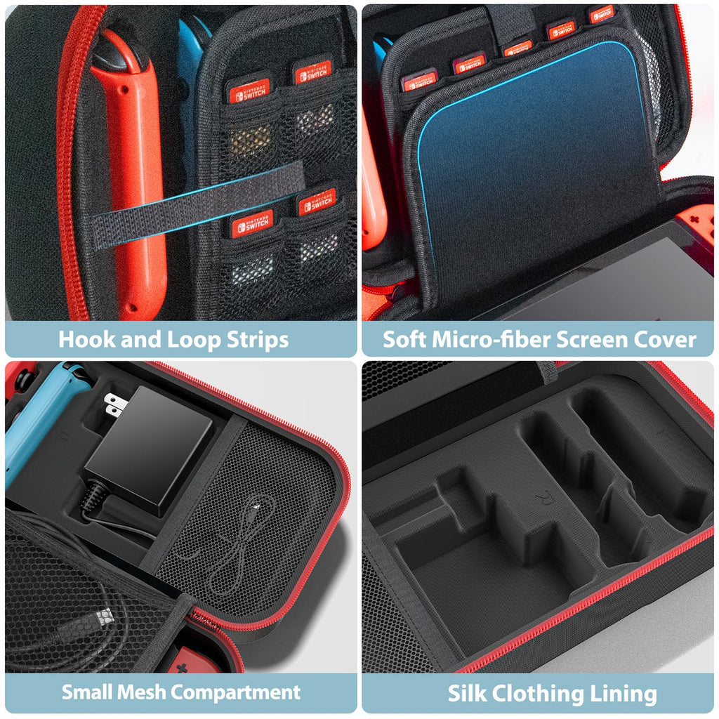 Red & Grey Portable Carrying Case O32775