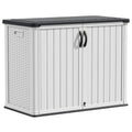 White 26 Cu Ft Lockable Outdoor Storage Cabinet H3789
