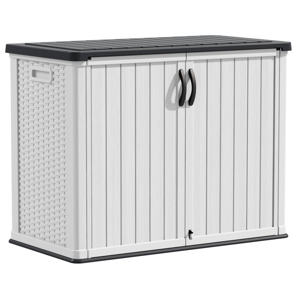 White 26 Cu Ft Lockable Outdoor Storage Cabinet H3789