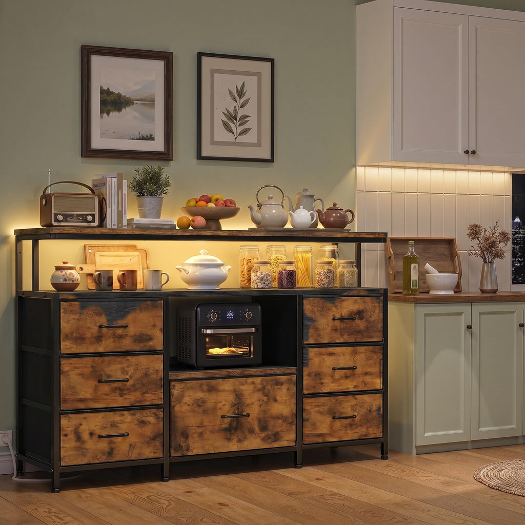 Dresser TV Stand with 7 Drawers G634001