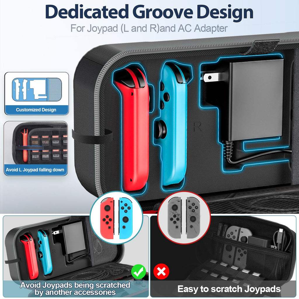 Red & Grey Portable Carrying Case O32775
