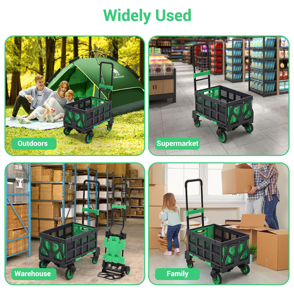2-in-1 Folding Hand Truck with Basket I511661